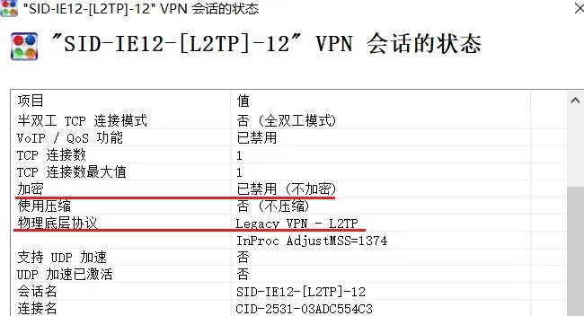 L2TP特性研究-无加密
