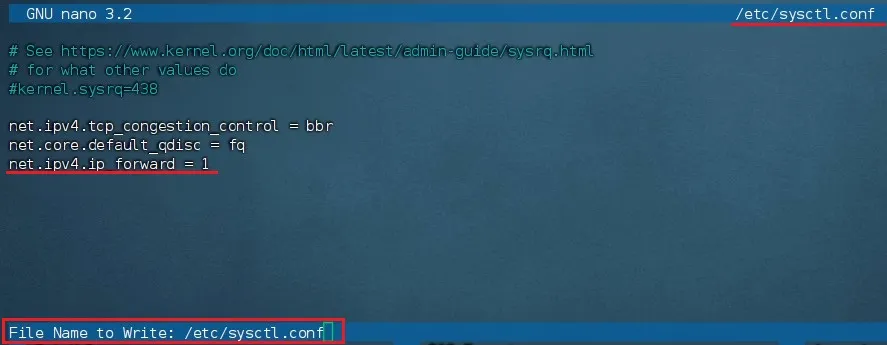 nano-sysctl